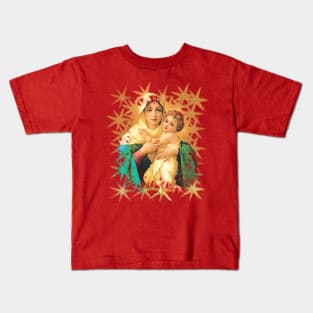 Our Lady Virgin Mary Refuge of Sinners Catholic Saint, Luigi Crosio Kids T-Shirt